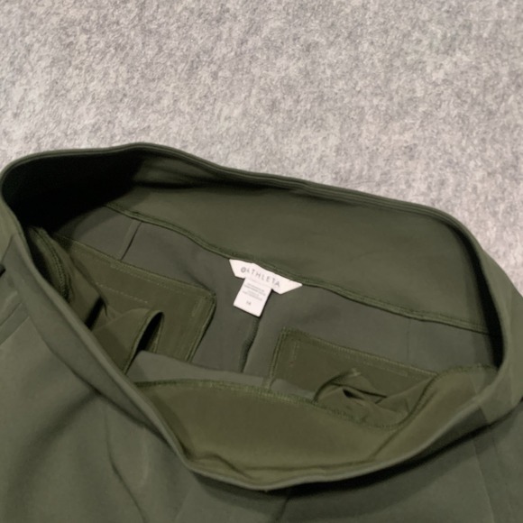 ATHLETA Endless Highrise Pants Athleisure Trousers Women's Olive Green Size 14 - Picture 6 of 16